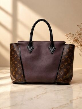 Authentic Louis Vuitton W PM Tote Monogram Leather Very Good Condition
